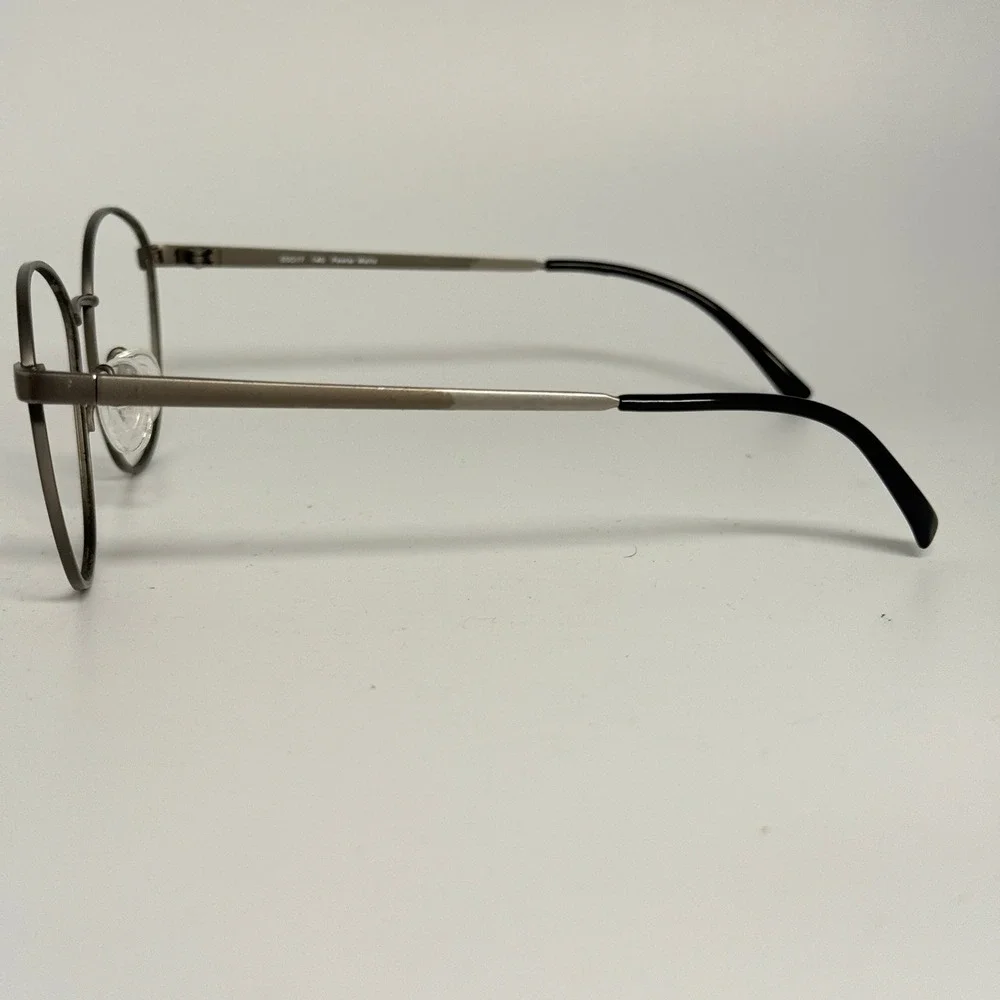 FW-2 Pewter Matte Round Eyeglasses Frames 55-17-140‎ Metal Full Rim Glasses
